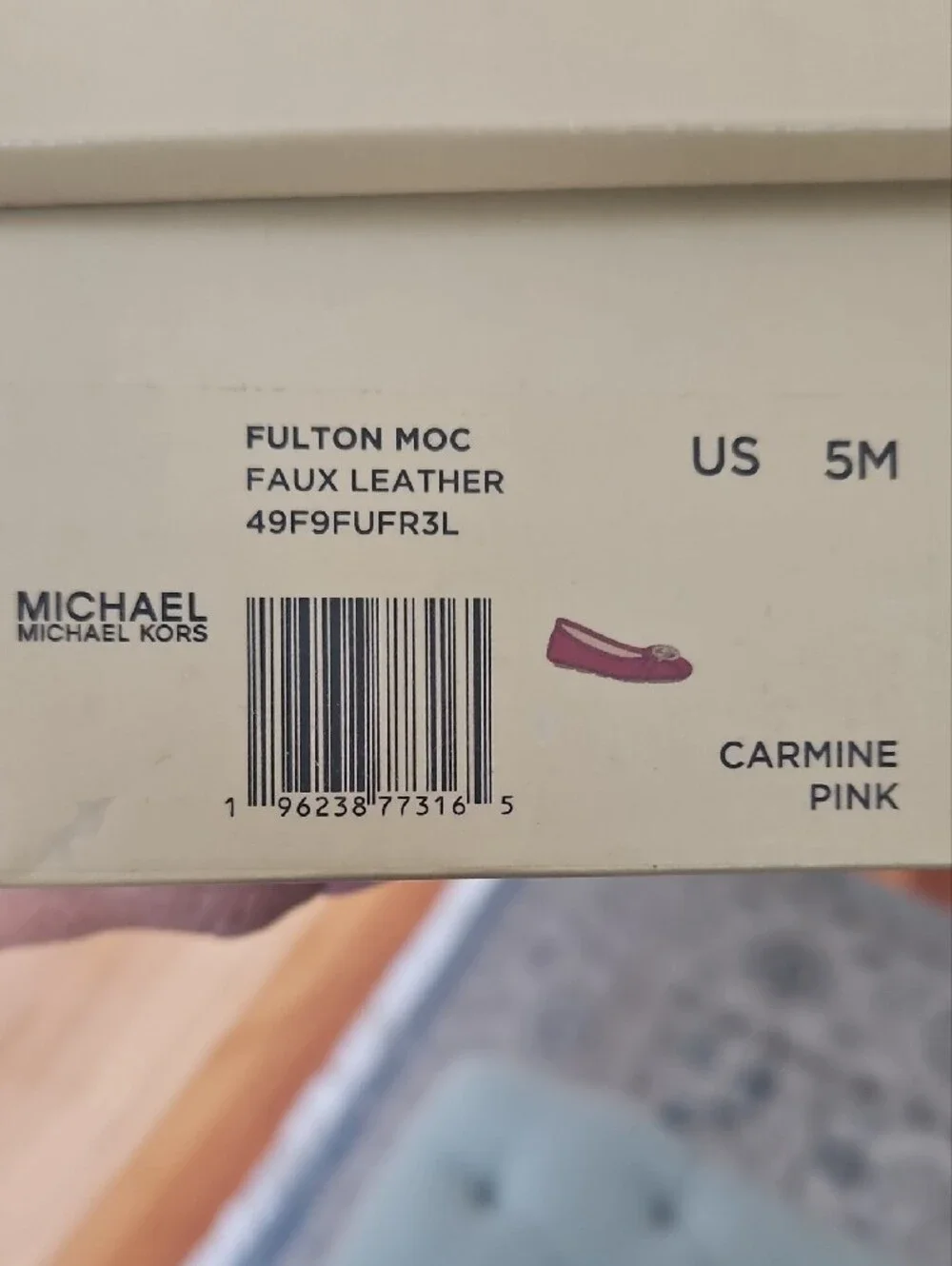 Michael Kors Hot Pink Ballet Flats with Gold Hardware